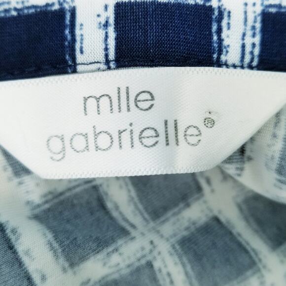 Mlle Gabrielle Career Casual Sheath Multicolor Knee Length Dress 3/4 Sleeve Sz M - Picture 6 of 9